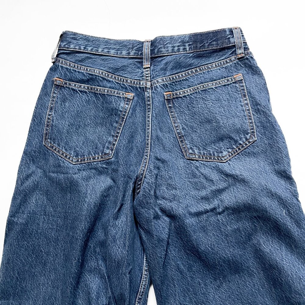 Abercrombie High Rise Wide Leg Jeans Medium Dark Size 27 NEW NWT - Picture 4 of 10